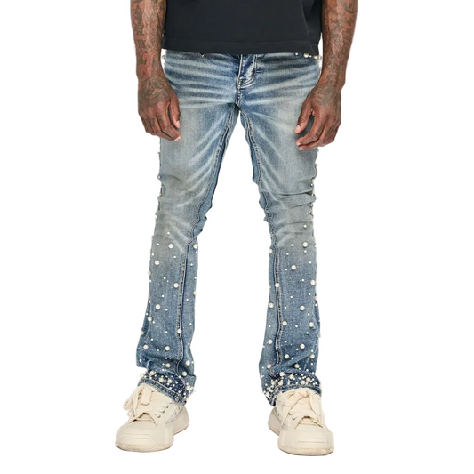 VALABASAS SHEAM STACKED JEANS by VALABASAS