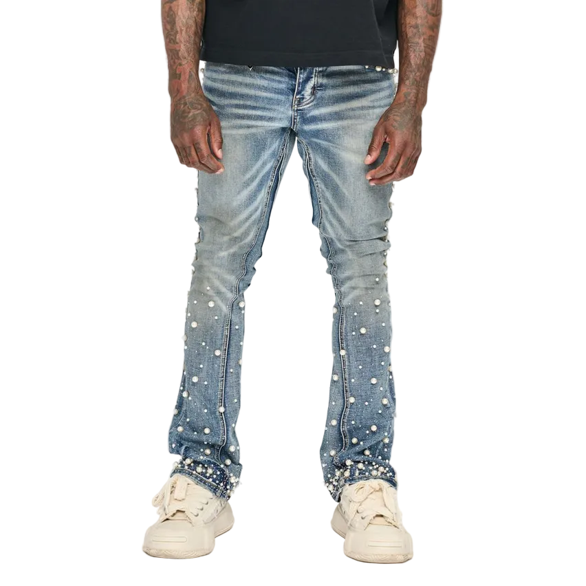 VALABASAS SHEAM STACKED JEANS by VALABASAS