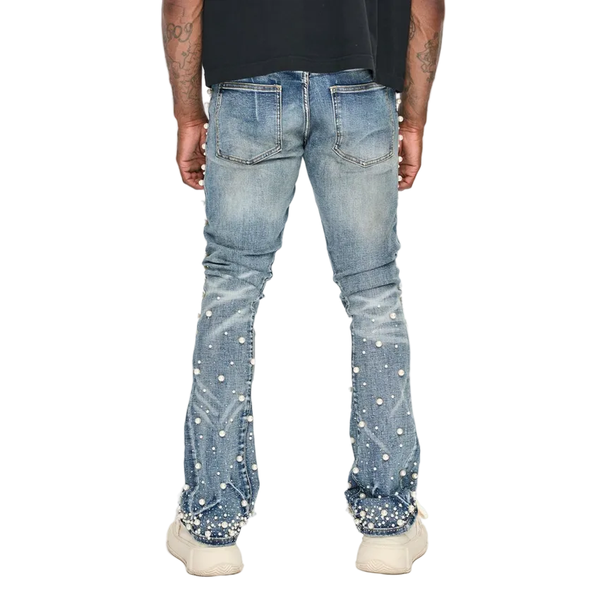 VALABASAS SHEAM STACKED JEANS by VALABASAS