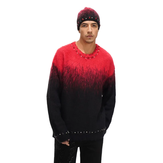 VALABASAS ARRANGED MOHAIR SWEATER by VALABASAS