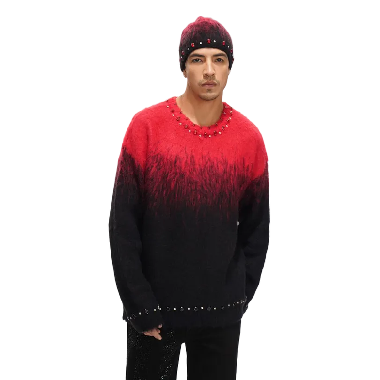 VALABASAS ARRANGED MOHAIR SWEATER by VALABASAS