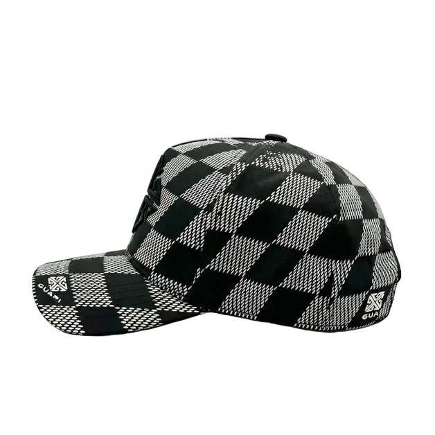 GUAPI OBSIDIAN BLACK CHECKERBOARD HAT