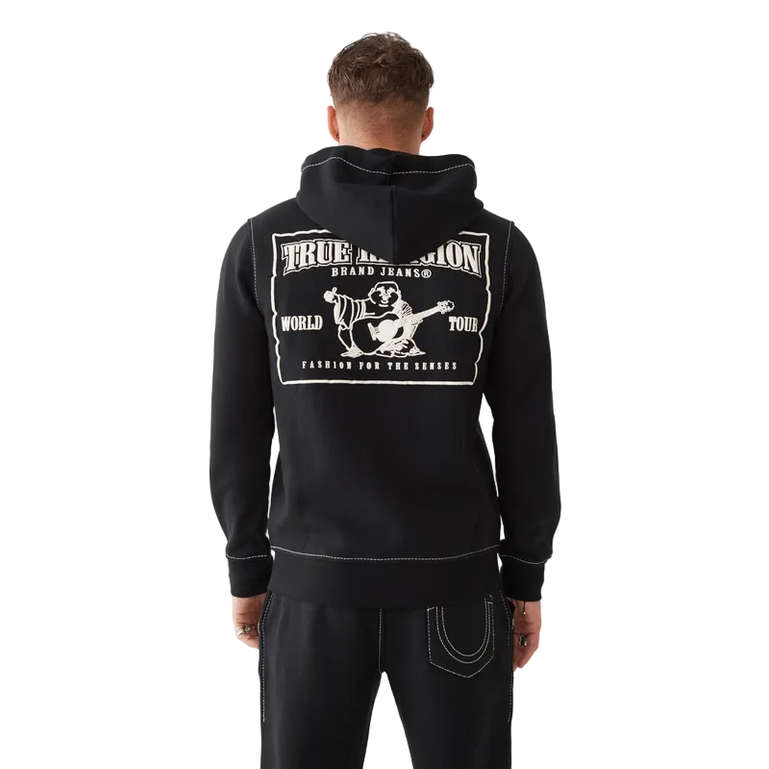 TRUE RELIGION BIG T ZIP UP HOODIE