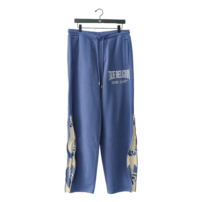 TRUE RELIGION ZIP BAGGY SWEATPANTS