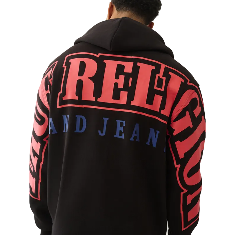 TRUE RELIGION OVERT ARCH LOGO ZIP UP