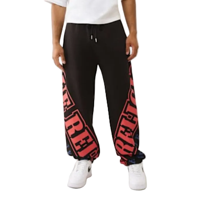 TRUE RELIGION OVERT ARCH LOGO BAGGY SWEATS