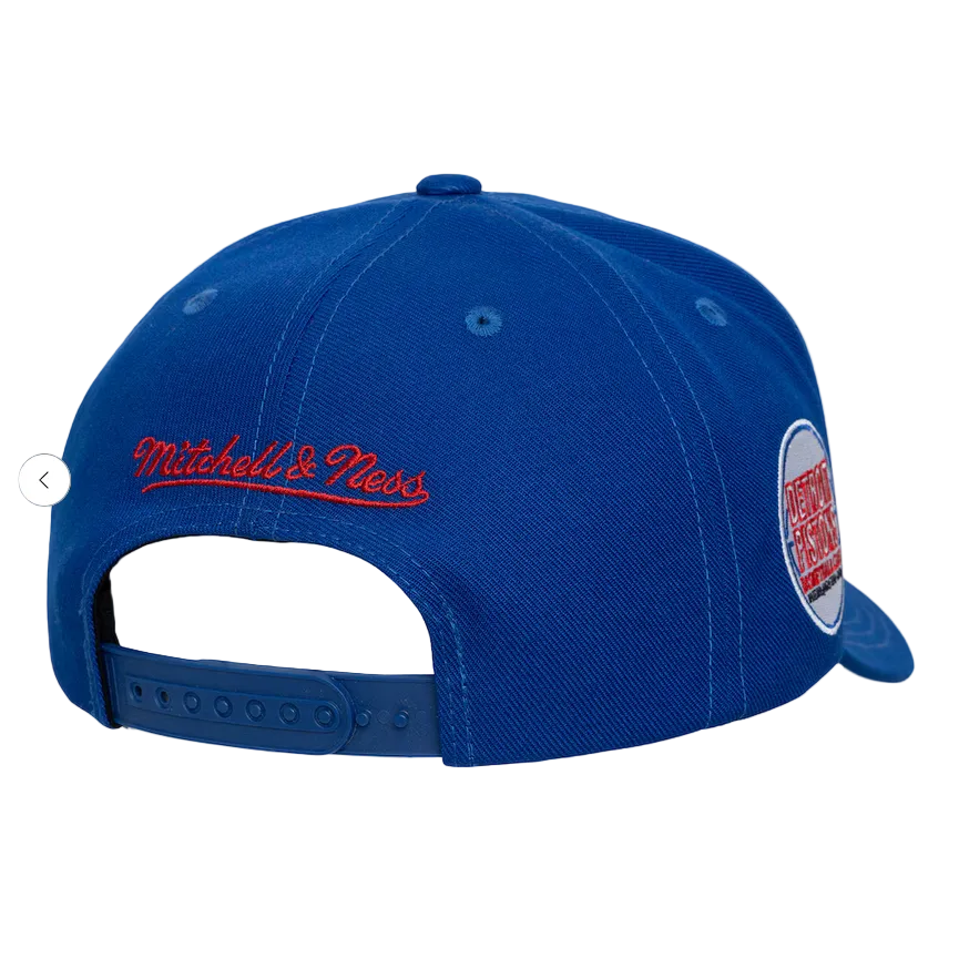 MITCHELL AND NESS PISTONS HARDWOOD SNAPBACK by Mitchell and Ness