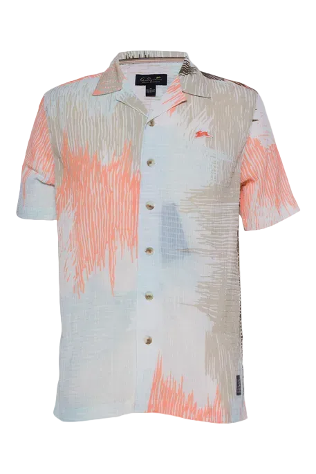 A TIZIANO PRESS SHORT SLEEVE PRINTED SHIRT