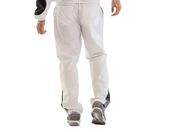 KINDRED KD RHINESTONE NYLON TRACKPANTS