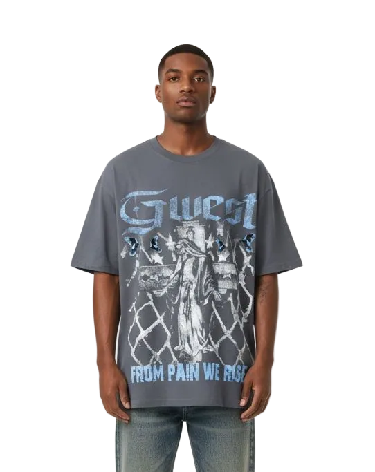 G WEST FROM PAIN WE RISE TEE