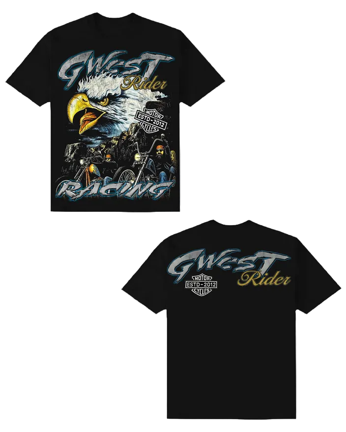 G WEST EAGLE FURY RIDERS TEE