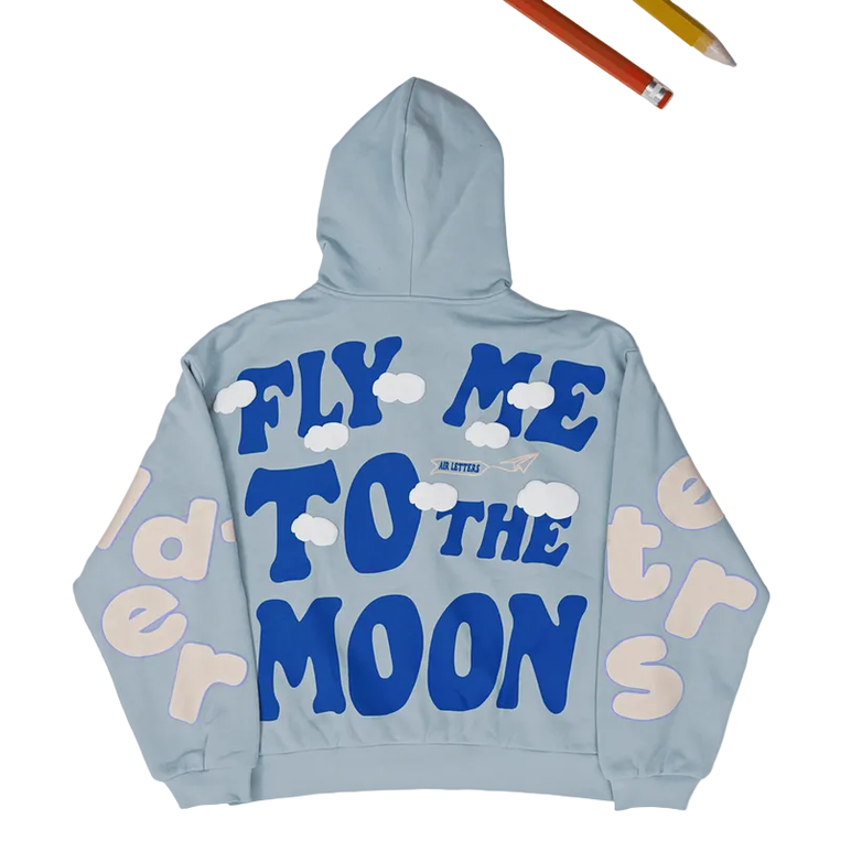 RED LETTERS FLY ME TO THE MOON HOODIE by RED LETTERS