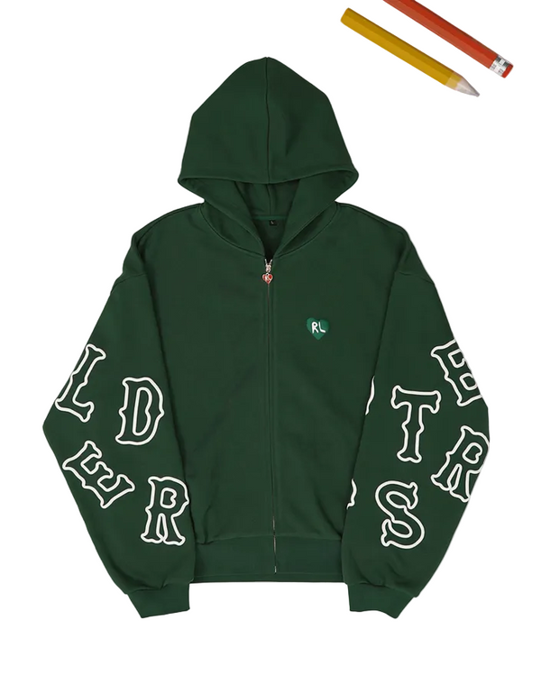 RED LETTERS AT THE GARDEN V2 SCATTERED ZIP UP