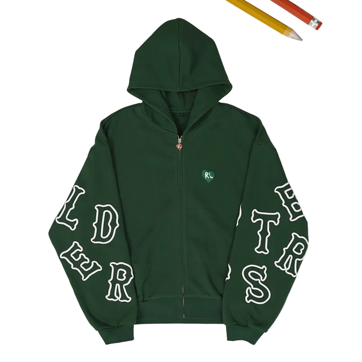 RED LETTERS AT THE GARDEN V2 SCATTERED ZIP UP by RED LETTERS