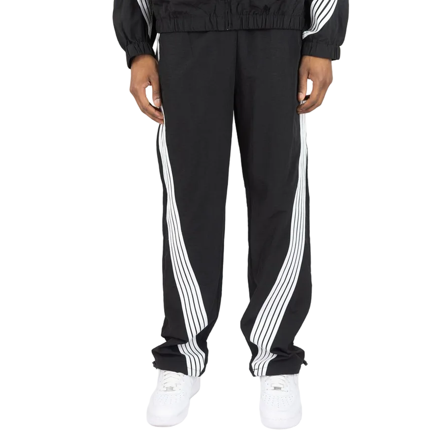 REBEL MINDS STRIPED NYLON PANTS by Rebel Minds