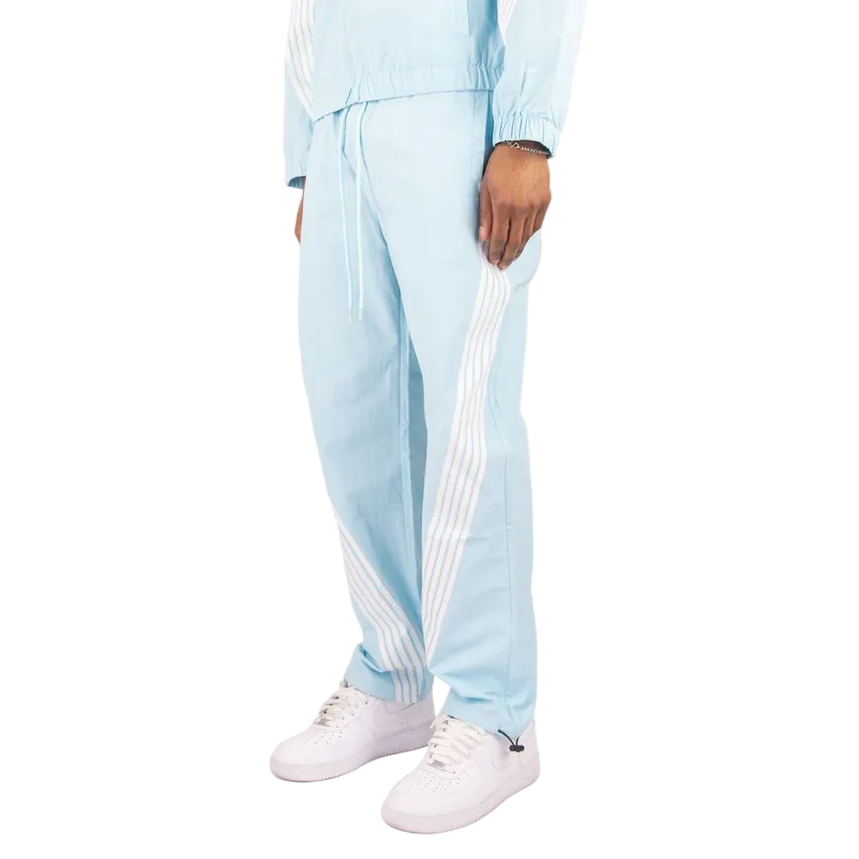 REBEL MINDS STRIPED NYLON PANTS