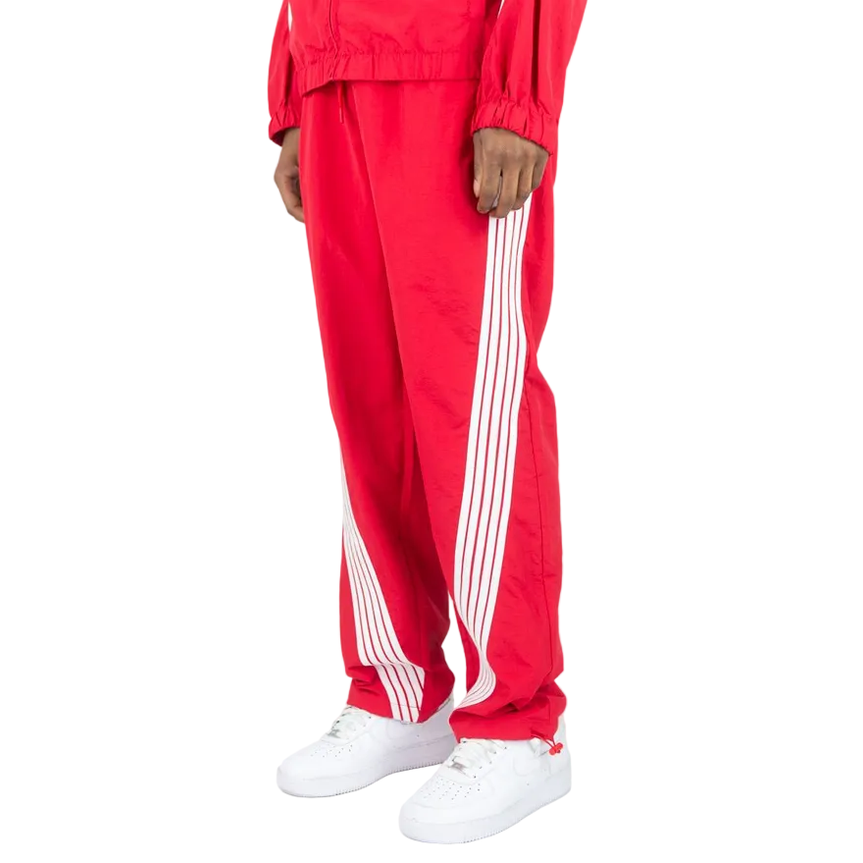 REBEL MINDS STRIPED NYLON PANTS by Rebel Minds