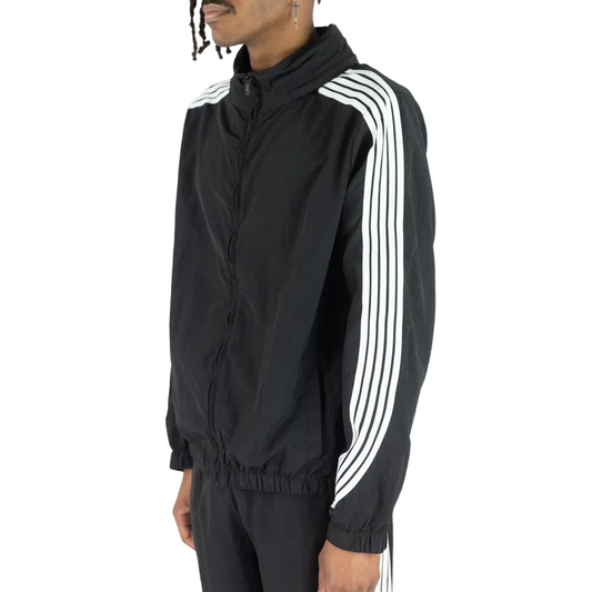 REBEL MINDS STRIPED NYLON WINDBREAKER by Rebel Minds