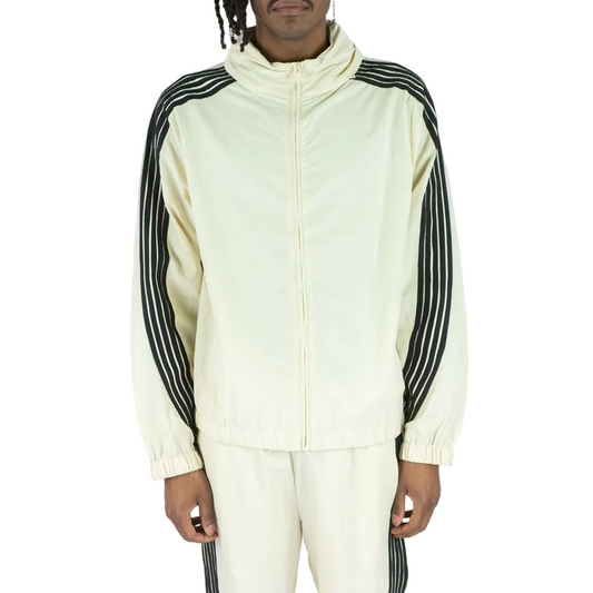 REBEL MINDS STRIPED NYLON WINDBREAKER by Rebel Minds