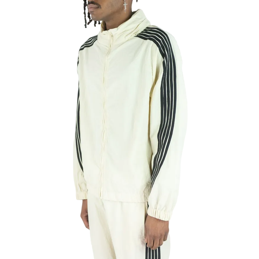 REBEL MINDS STRIPED NYLON WINDBREAKER