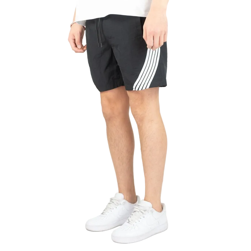 REBEL MINDS STRIPED NYLON SHORTS