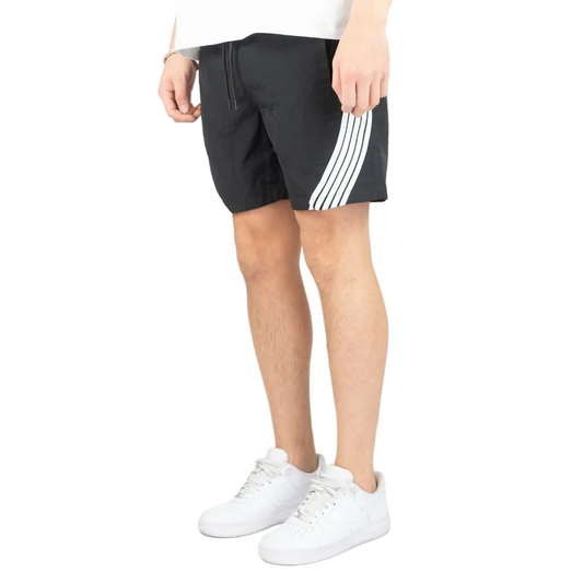 REBEL MINDS STRIPED NYLON SHORTS by Rebel Minds