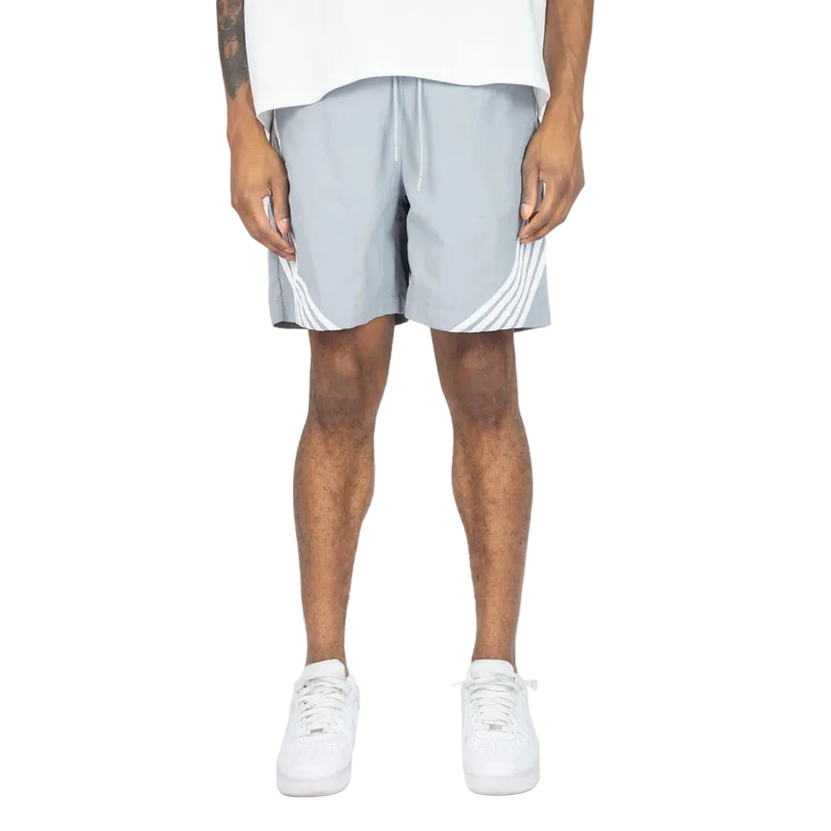 REBEL MINDS STRIPED NYLON SHORTS