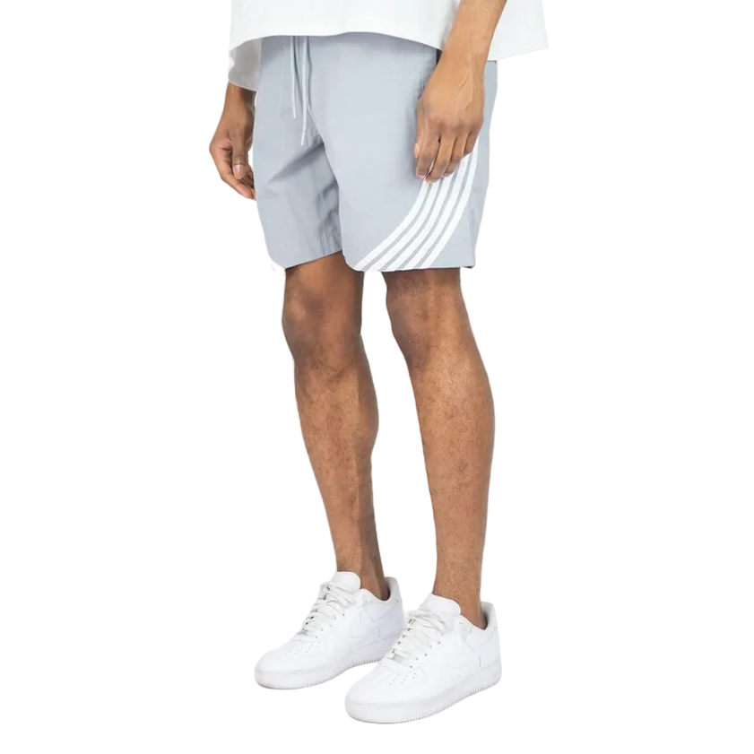 REBEL MINDS STRIPED NYLON SHORTS