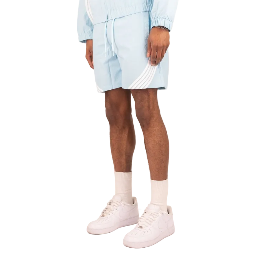 REBEL MINDS STRIPED NYLON SHORTS