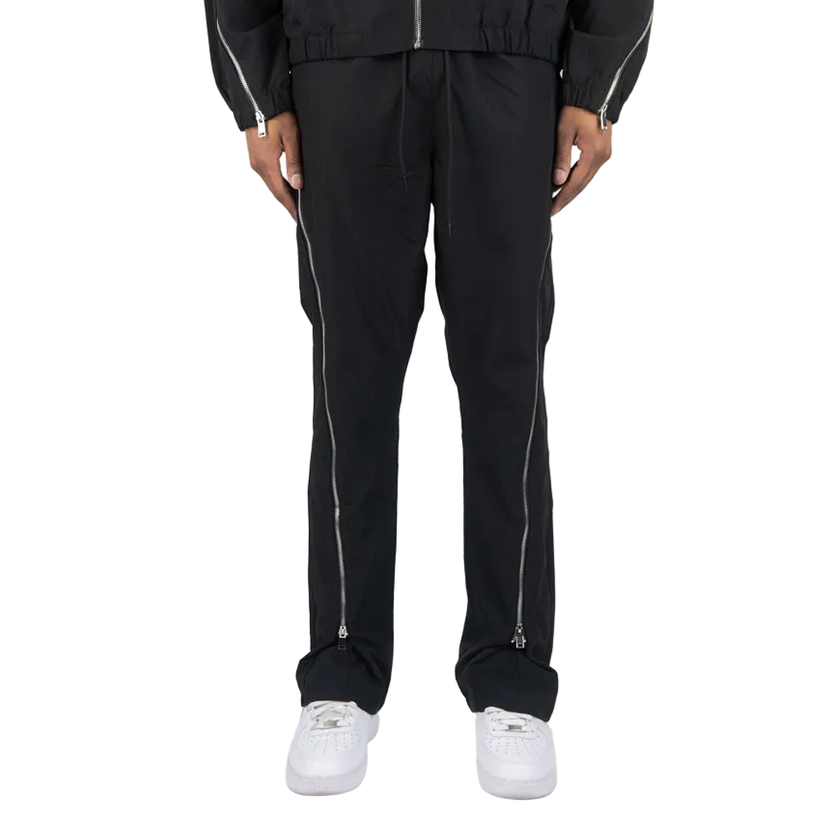 REBEL MINDS ZIPPER WINDBREAKER PANTS