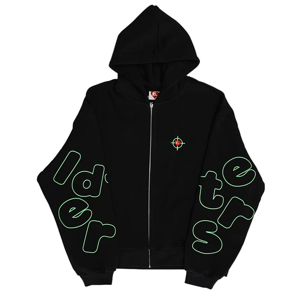 RED LETTERS WE DON'T MISS ZIP UP