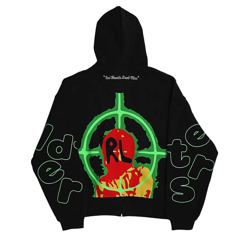 RED LETTERS WE DON'T MISS ZIP UP