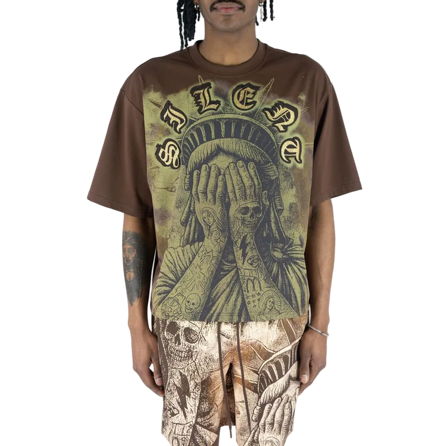 REBEL MINDS WEEPING LIBERTY TEE by Rebel Minds