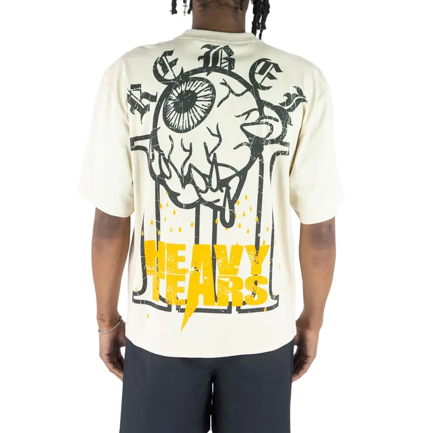 REBEL MINDS HEAVY TEARS RHINESTONE TEE by Rebel Minds