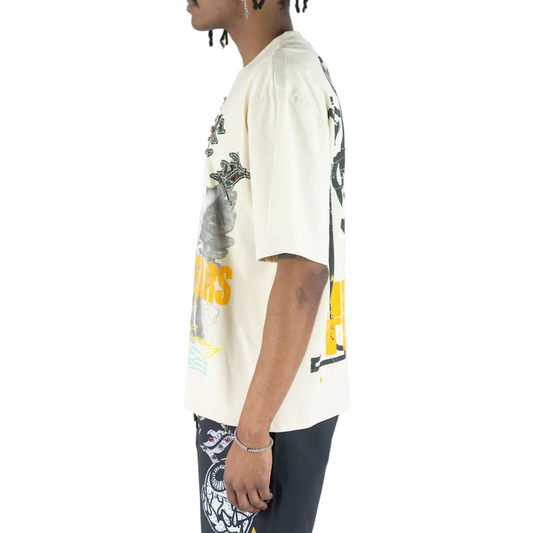 REBEL MINDS HEAVY TEARS RHINESTONE TEE by Rebel Minds
