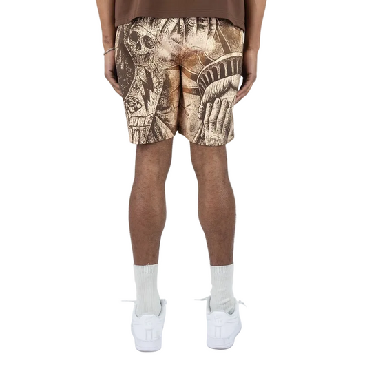REBEL MINDS WEEPING LIBERTY SHORTS by Rebel Minds