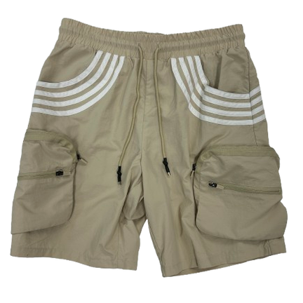 BLACK LIGHT NYLON CARGO SHORTS