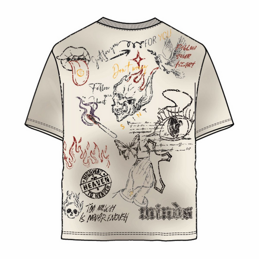 REBEL MINDS SAINT MINDS TEE by Rebel Minds