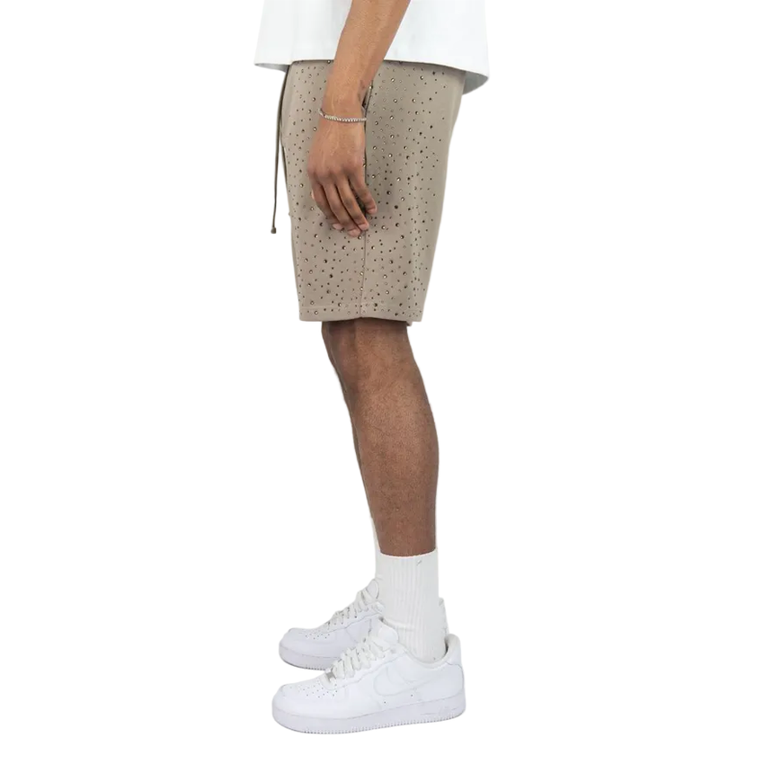 REBEL MINDS RHINESTONE GALAXY SHORTS by Rebel Minds