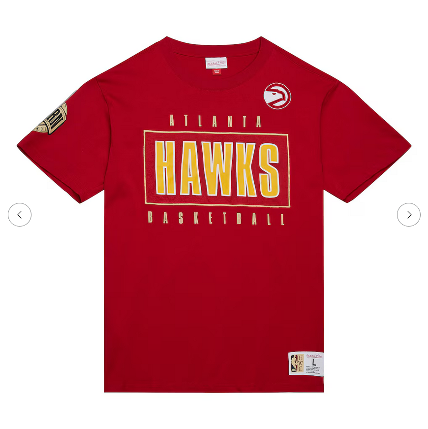 MITCHELL AND NESS PREMIUM VINTAGE HAWKS SS TEE by Mitchell and Ness