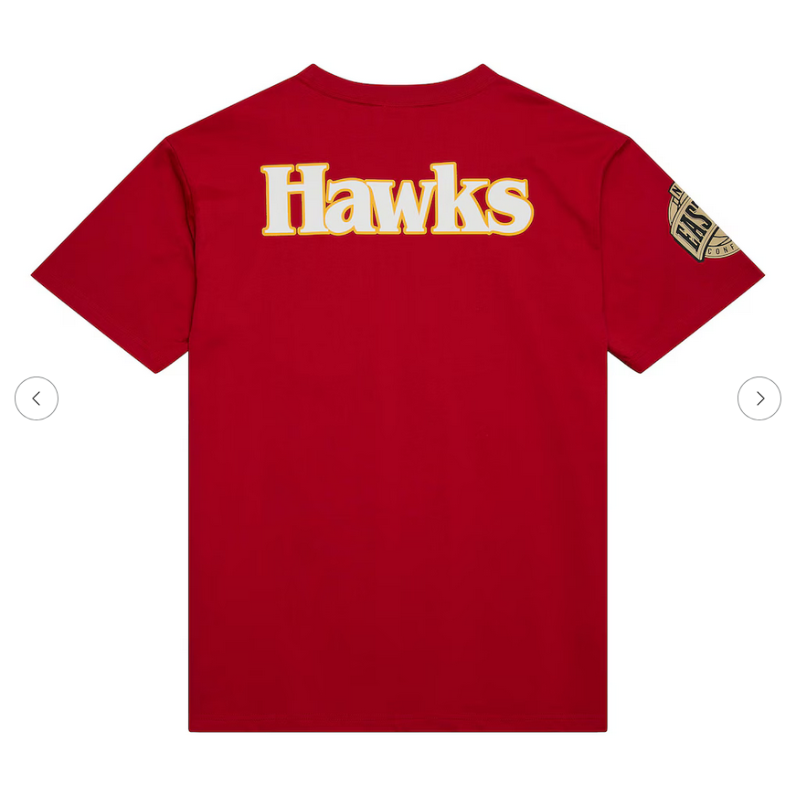 MITCHELL AND NESS PREMIUM VINTAGE HAWKS SS TEE by Mitchell and Ness