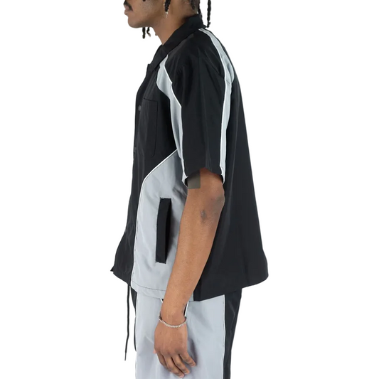 REBEL MINDS HOPKINS PIPING NYLON SHIRT by Rebel Minds