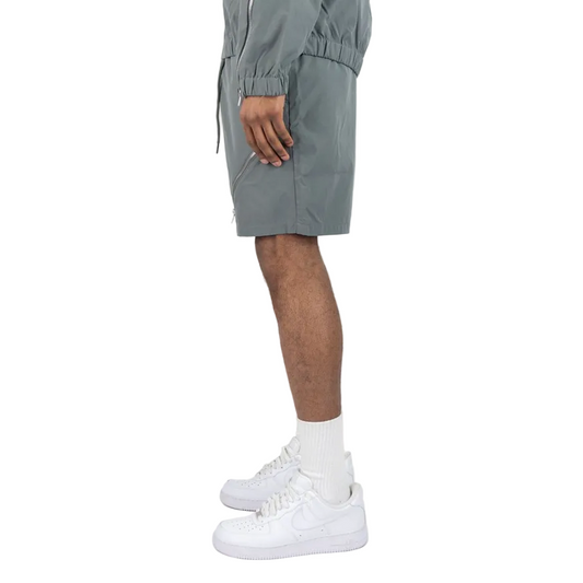 REBEL MINDS ZIPPER WINDBREAKER SHORTS by Rebel Minds