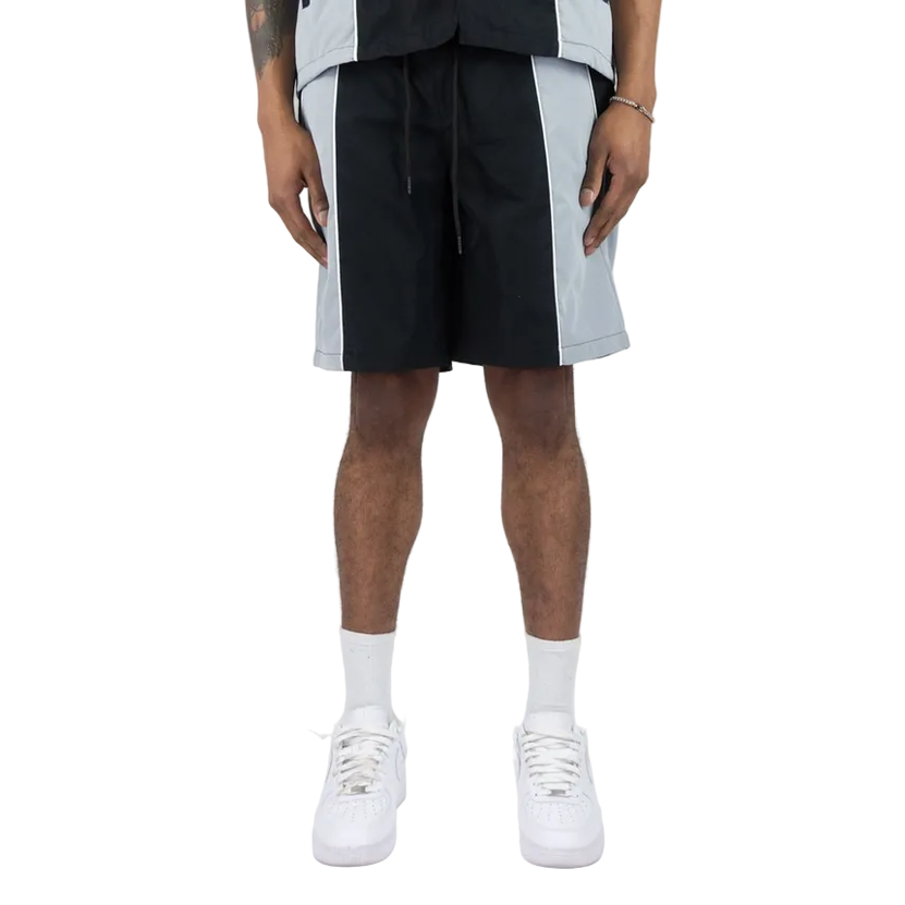 REBEL MINDS HOPKINS PIPING NYLON SHORTS by Rebel Minds