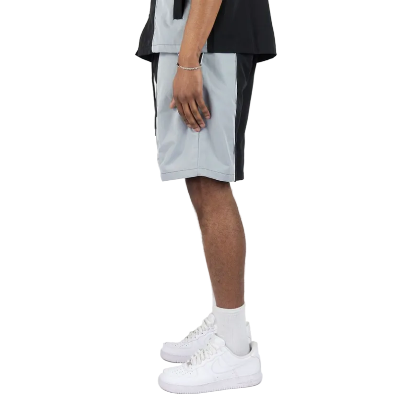 REBEL MINDS HOPKINS PIPING NYLON SHORTS by Rebel Minds