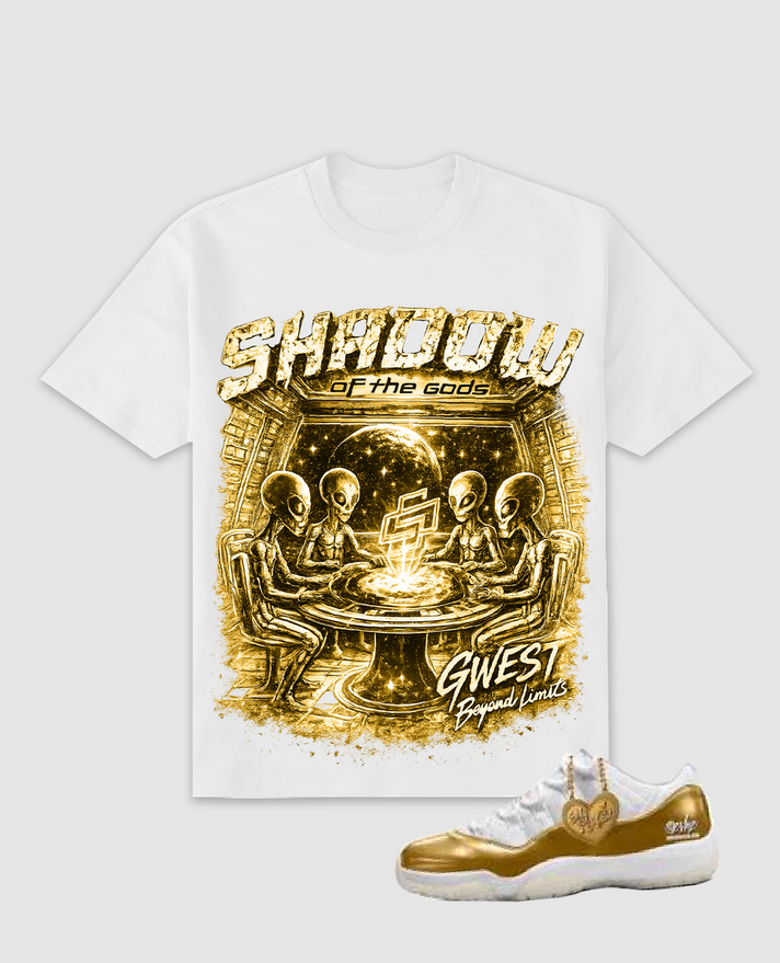 G WEST RHINESTONE SHADOW OF THE GODS TEE by G-WEST