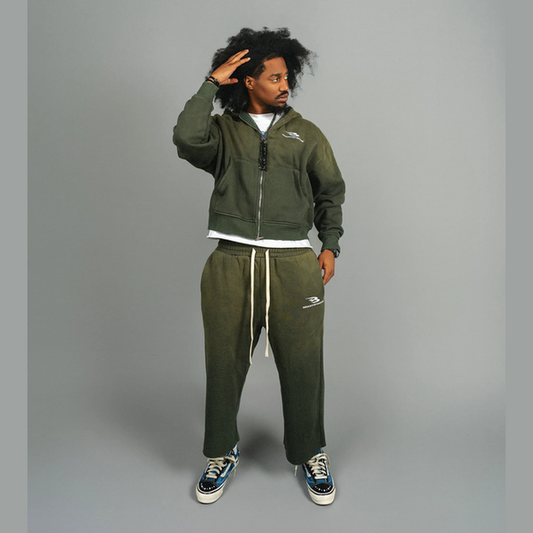 LUV ABOMINABLE WASHED ZIP HOODY by LUV ABOMINABLE