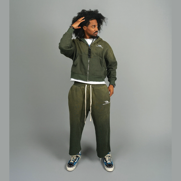 LUV ABOMINABLE WASHED ZIP HOODY by LUV ABOMINABLE