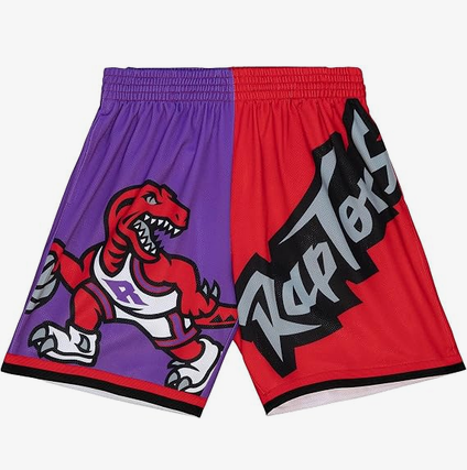 MITCHELL & NESS NBA Big FACE Fashion Shorts 5.0 Toronto Raptors by Mitchell and Ness