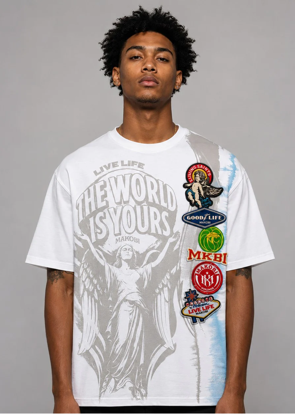 MONDO OVERSIZED PATCHWORK TEE by MAKOBI